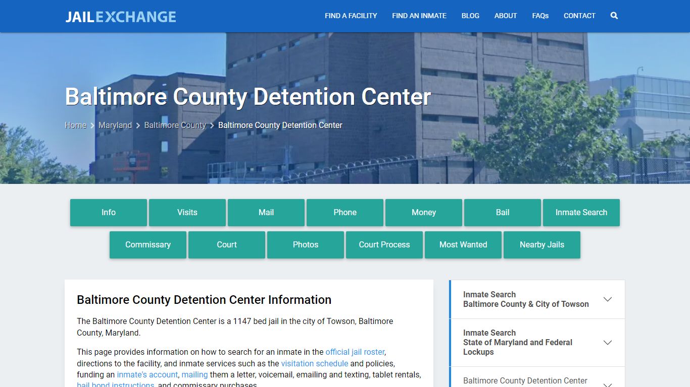 Baltimore County Detention Center - Jail Exchange